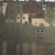Gustav Klimt Schlo Kammer at Lake Atter I (mk20) oil